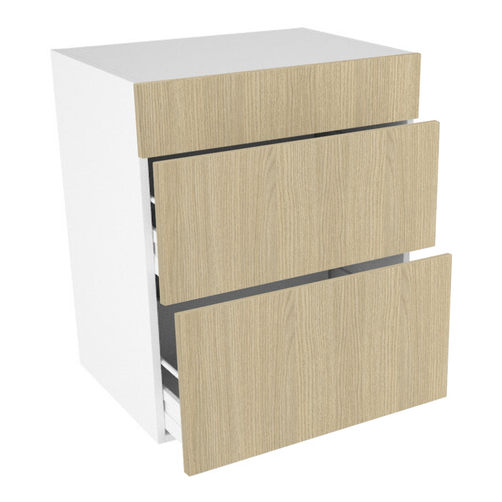 Badvaskeskab, 2 skuffer, m/sarg. H:704 B:800 D:450