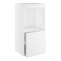 Designskab til ovn nichemål 647x567 m/låge og blændstykke H:1248 D:580 B:600