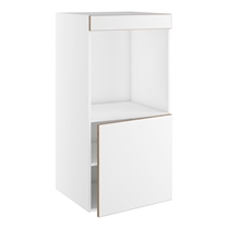 Designskab til ovn nichemål 647x567 m/låge og blændstykke H:1248 D:580 B:600