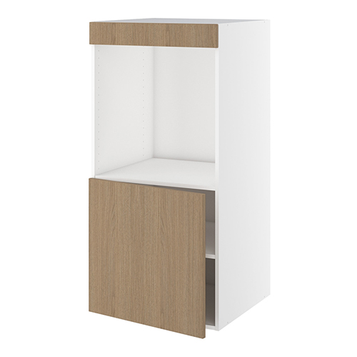 Designskab, t/ovn, 572mm låge, blændstykke 64mm, hul: 647mm. H:1248 B:600 D:580