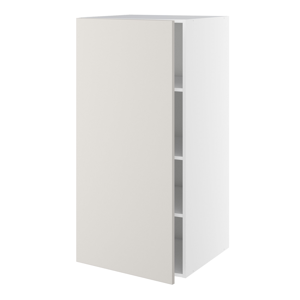 Designskab, 1 låge, 2 hylder, 1 konstruktionshylde. H:1248 B:600 D:580