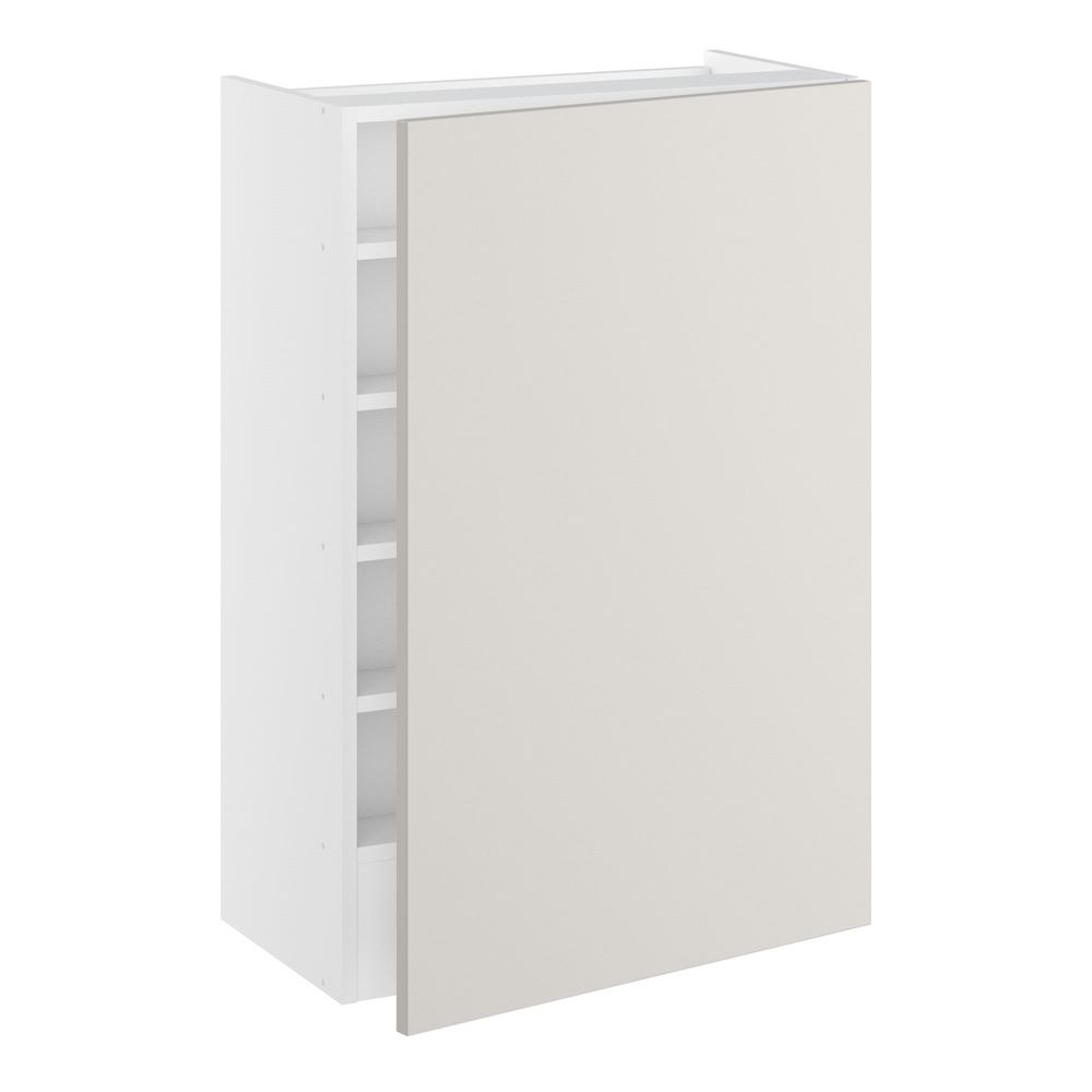 Emhætteskab, 1 låge, 3 hylder, m/aftagelig bagplade. H:896 B:600 D:320