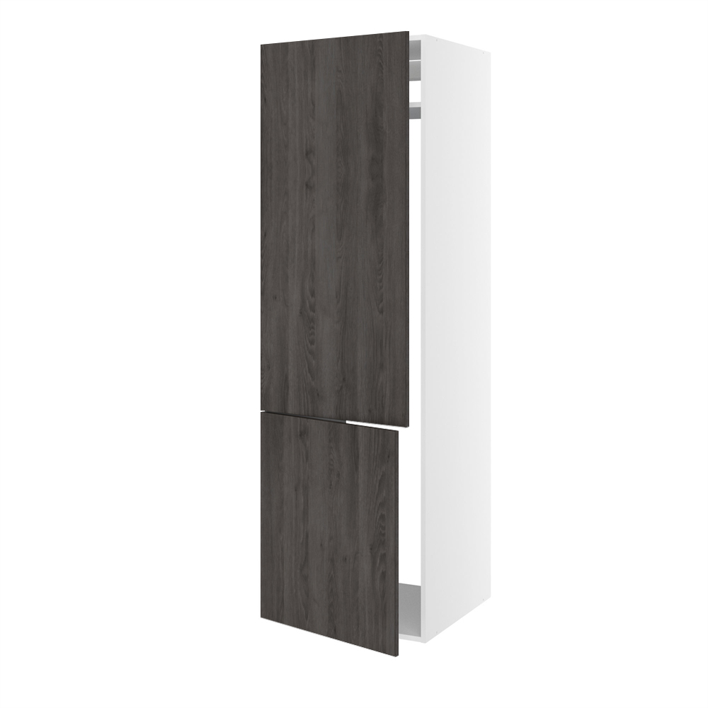 Kitchn Ekstra højt højskab til integreret køl/frys med 2 låger - med hængselsboring