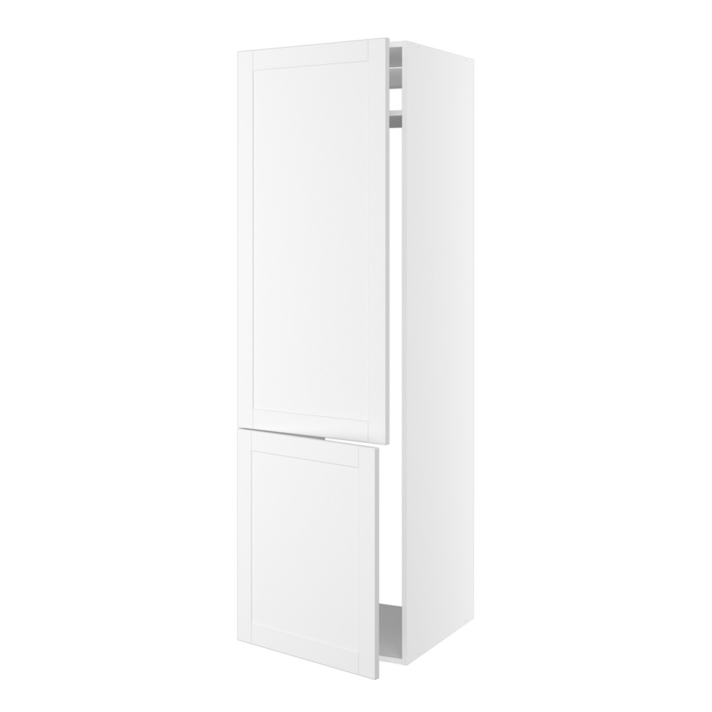 Kitchn Højskab til integreret køl/frys m/2 låger med hængselsboring uden bagbeklædning H:2144 D:580 B:600