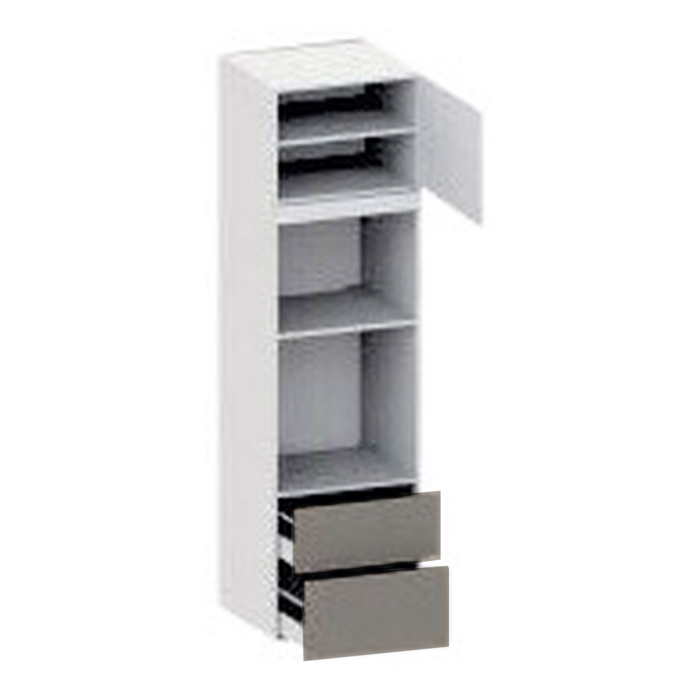 Højskab Ovn Micro 444mm Låge Blændstykke 64mm Skuffer :252 316mm Hul: 496 592mm :2144 :600 :580