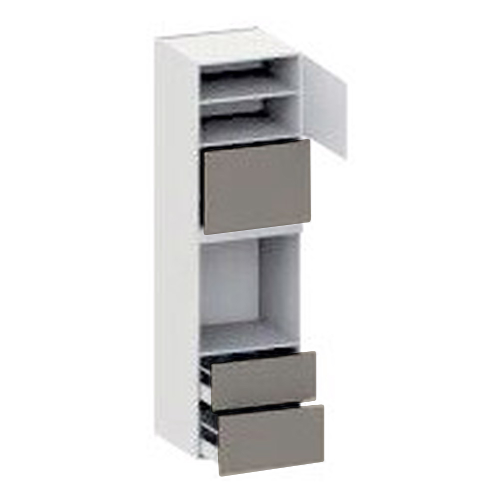 Højskab Ovn Micro 444mm Lift Door 444mm Låge øverst Blændstykke 64mm Skuffer :252 316mm Hul: 656mm :2144 :600 :580