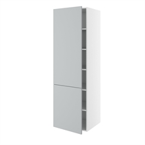 Kitchn Hyldeskab m/5 hylder med 2-delt låge H:1952 D:580 B:600