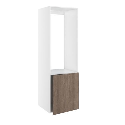 Kitchn Højskab til køl nichemål 1232x567 m/1 låge 700 i bund H:1952 D:580 B:600