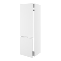 Kitchn Højskab til integreret køl/frys m/2 låger med hængselsboring H:700 og 1244, 1 konstruktionshylde m/udluftning (uden bagbeklædning) H:1952 D:580 B:600
