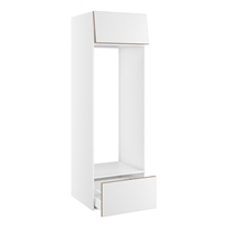 Kitchn Højskab til køl nichemål 1295x567 mm. Toplåge H:316 og skuffe H:316 H:1952 D:580 B:600