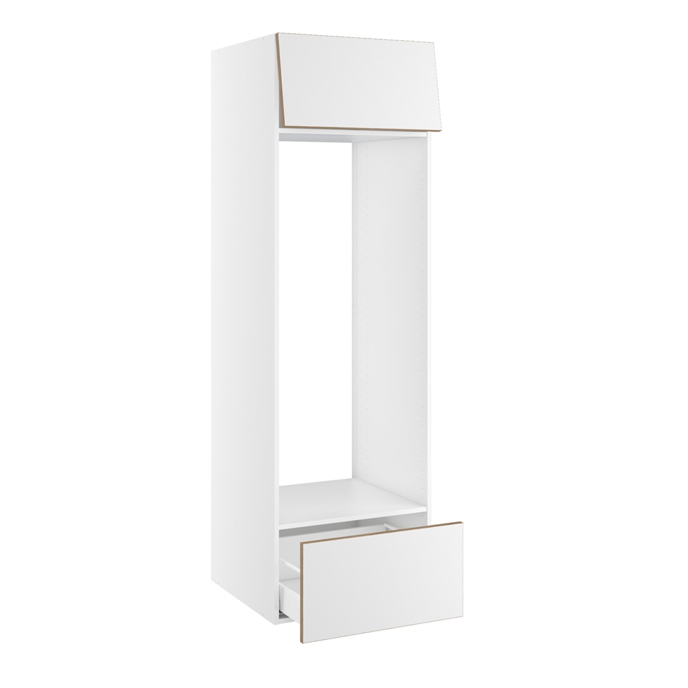 Højskab til køl nichemål 1295x567 mm. Toplåge H:316 og skuffe H:316 H:1952 D:580 B:600