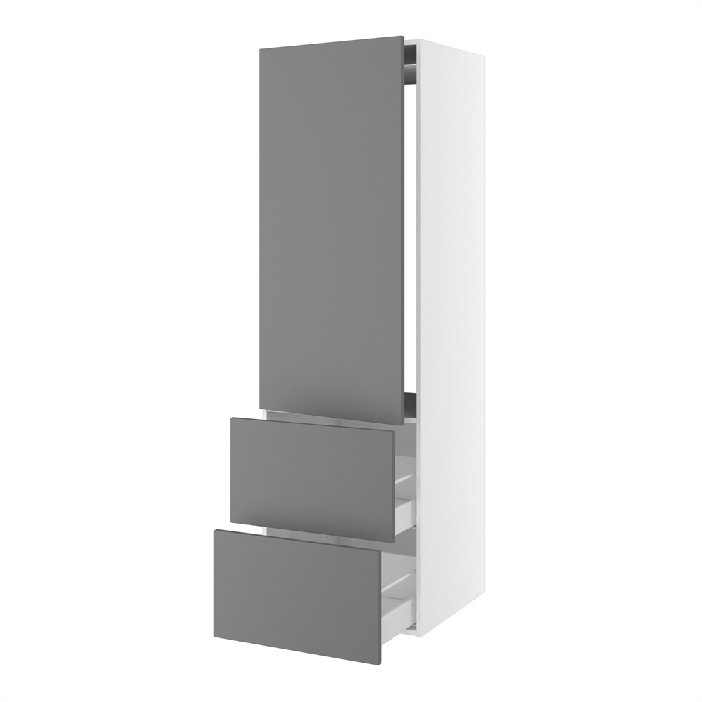 Højskab Til Integreret Køl Nichemål 1232x567 Mm M 1 Låge Uden Hængselsboring H 1244 Og 2 Skuffer H 348 H 1952 D 580 B 600 Fra Kitchn