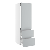 Kitchn Højskab til integreret køl nichemål 1232x567 mm. m/1 låge uden hængselsboring H:1244 og 2 skuffer H:348 H:1952 D:580 B:600