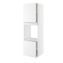 Højskab til ovn/micro nichemål 656x567 mm. m/2 låger H:572 og 700 samt blændstykke H:1952 D:580 B:600
