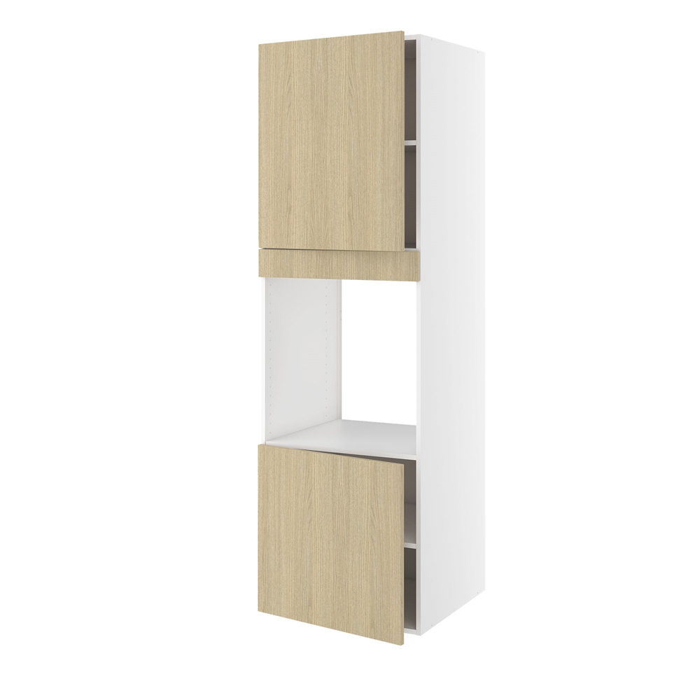 Højskab, t/ovn, 572mm låge, 700mm låge øverst, blændstykke 64mm, hul: 656mm. H:1952 B:600 D:580