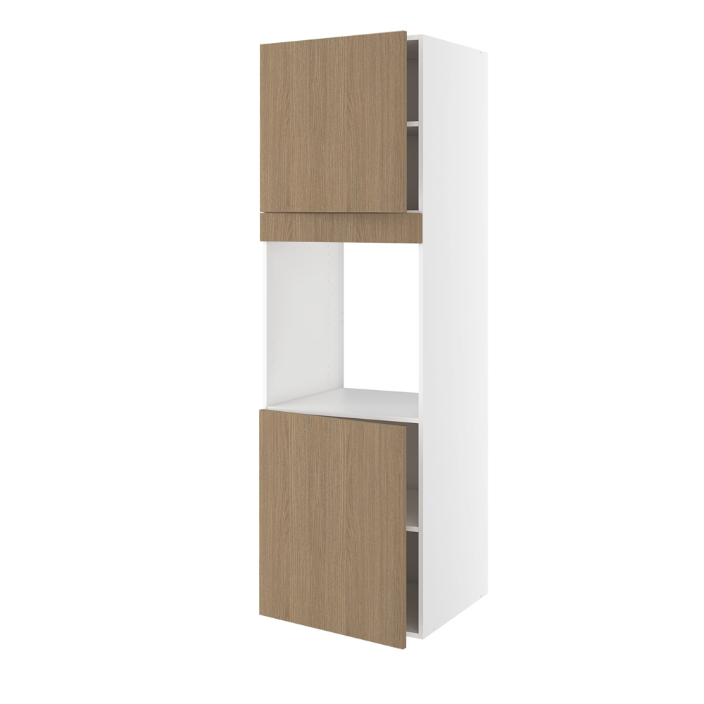 Højskab, t/ovn, 700mm låge, 572mm låge øverst, blændstykke 64mm, hul: 656mm. H:1952 B:600 D:580