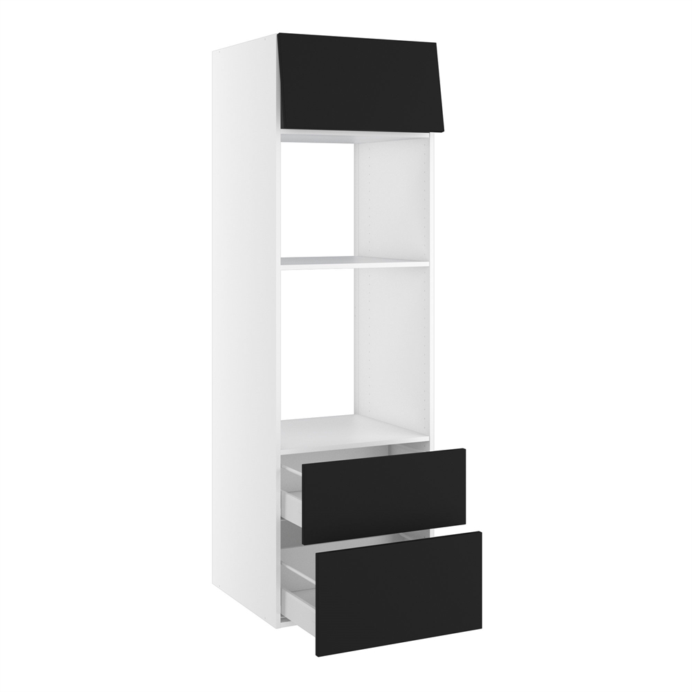 Kitchn Højskab til ovn/micro nichemål 1039x567 mm. Skuffer H:316  og 252 Toplåge H:316 H:1952 D:580 B:600
