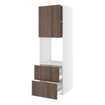 Kitchn Højskab til ovn/micro nichemål 592x567 mm. m/skuffer H:316 og låge H:700 H:1952 D:580 B:600