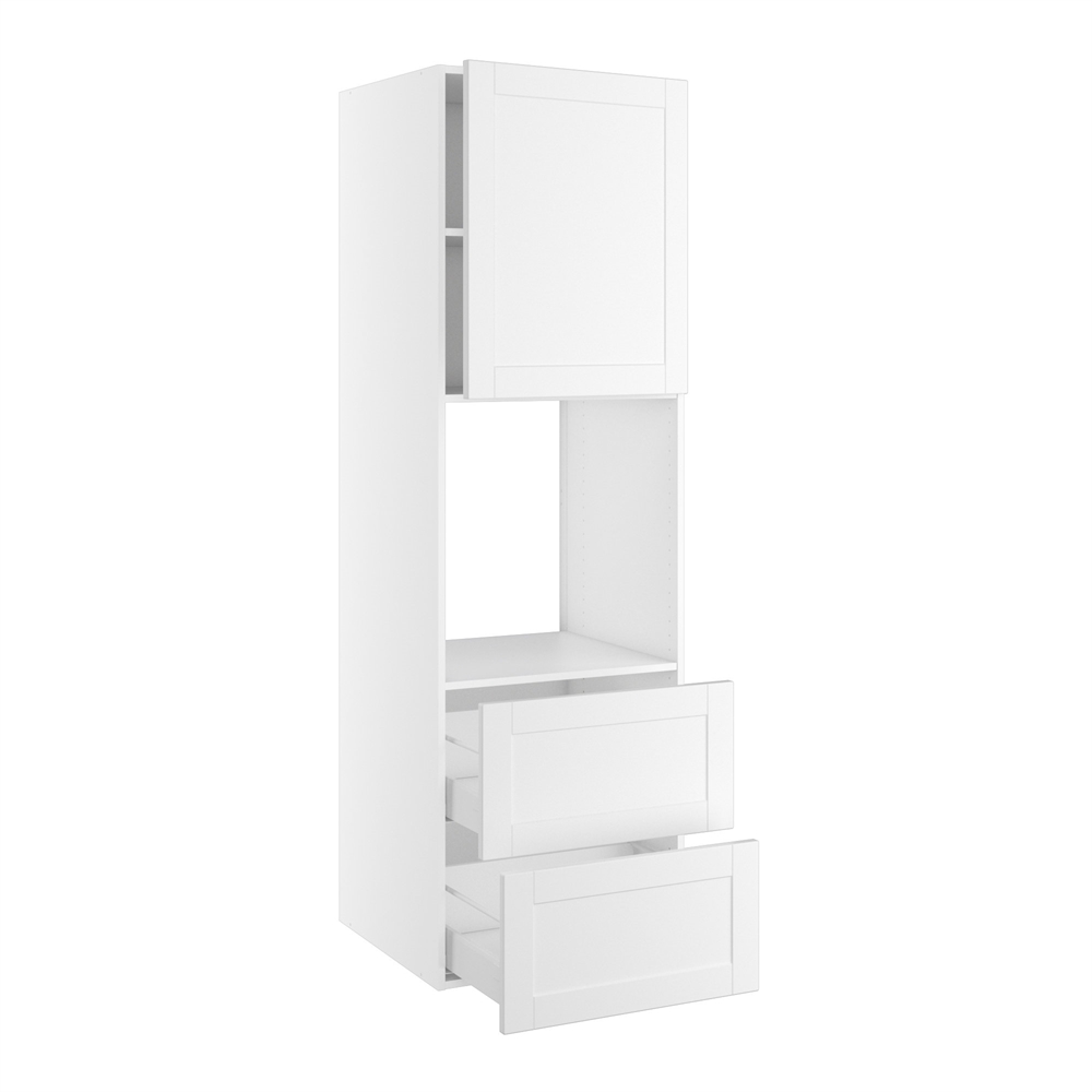 Kitchn Højskab til ovn/micro nichemål 592x567 mm. m/skuffer H:316 og låge H:700 H:1952 D:580 B:600