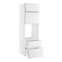 Kitchn Højskab til ovn/micro nichemål 592x567 mm. m/skuffer H:316 og 252, liftdoor H:444, toplåge H:316 H:1952 D:580 B:600