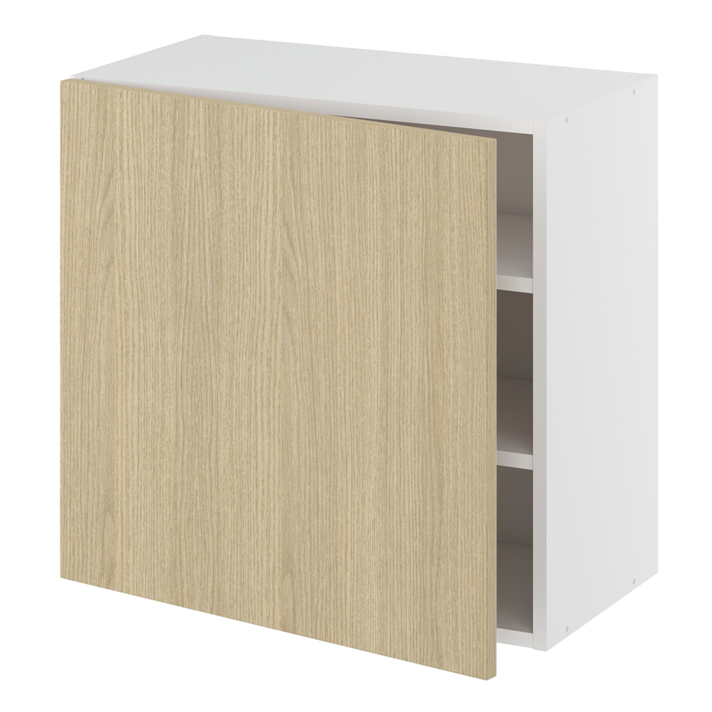 Overskab, 1 låge, 2 hylder. H:576 B:600 D:320