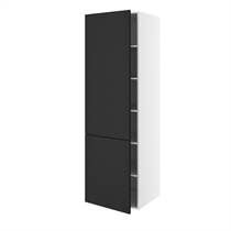Kitchn Madskab m/5 hylder med 2-delt låge H:1952 D:580 B:600