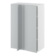 Kitchn Hjørneindstiksoverskab m/3 hylder og blændplade 340 mm (låge 296 mm. - min. 640 mm. fra væg) H:896 D:320 B:600