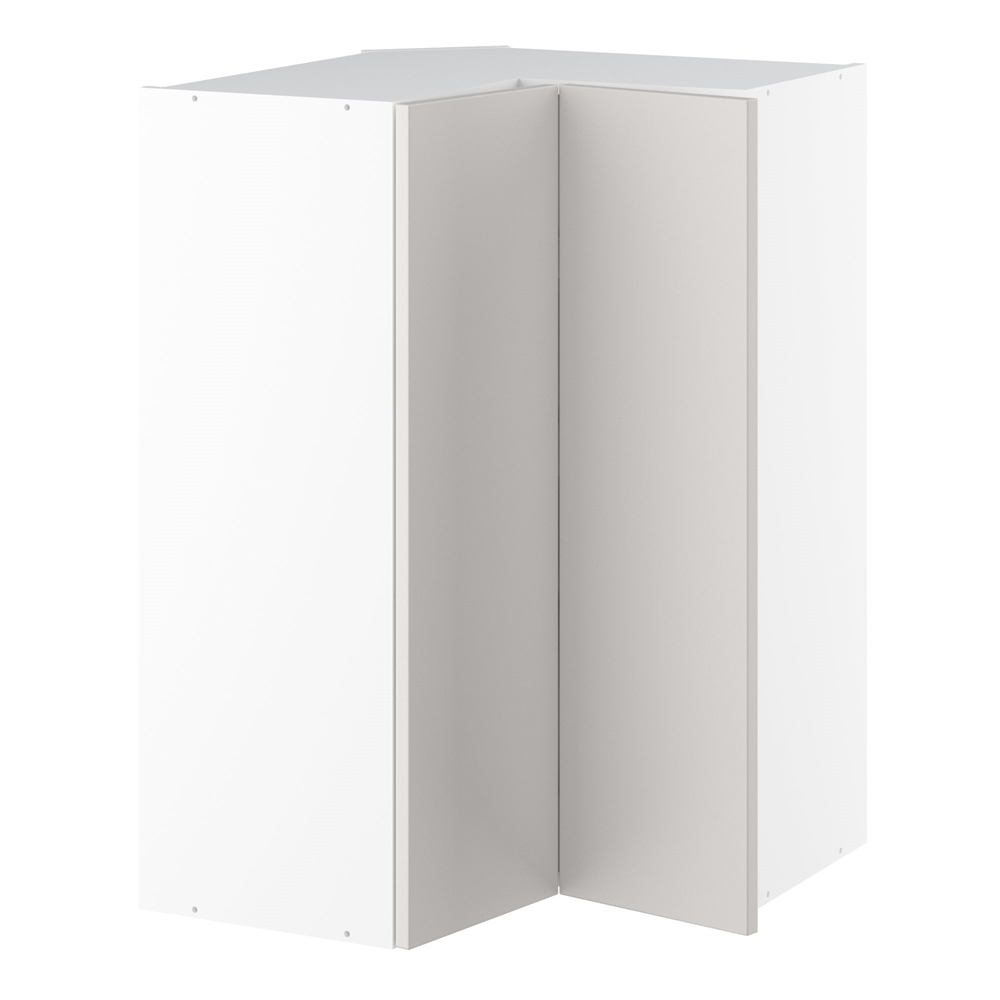 Vinkeloverskab, m/knæklåge (2 stk. B:256mm.), 3 hylder. H:896 B:600 D:320