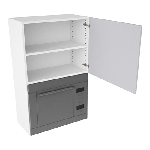 Kitchn Overskab til microovn nichemål 426x576x320 Låge H:444 + Blændstk. H:896 D:320 B:600