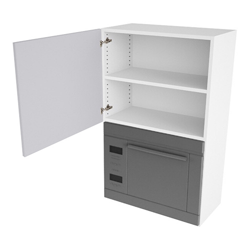 Kitchn Overskab til microovn nichemål 426x576x320 Låge H:444 + Blændstk. H:896 D:320 B:600