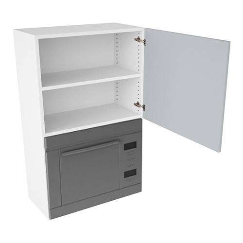 Kitchn Overskab til microovn nichemål 426x576x320 Låge H:444 + Blændstk. H:896 D:320 B:600