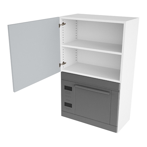 Kitchn Overskab til microovn nichemål 426x576x320 Låge H:444 + Blændstk. H:896 D:320 B:600