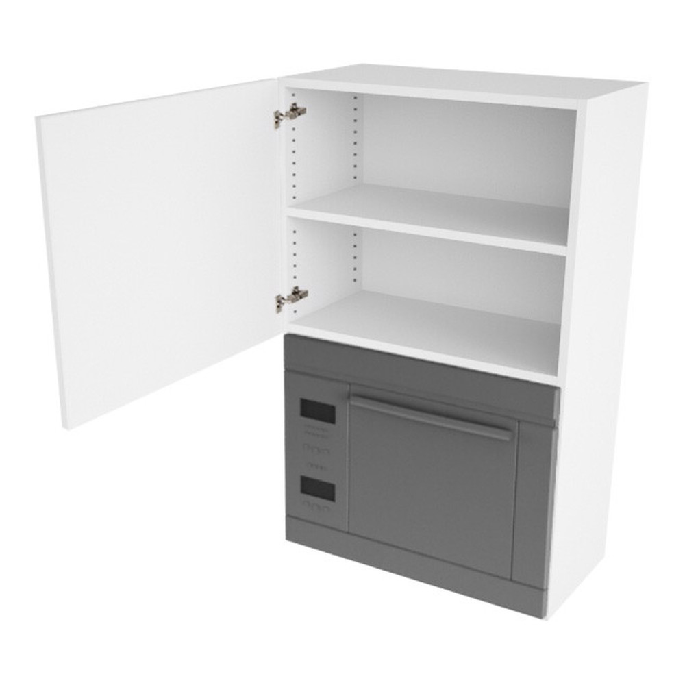 Overskab til microovn nichemål 426x576x320 Låge H:444 + Blændstk. H:896 D:320 B:600