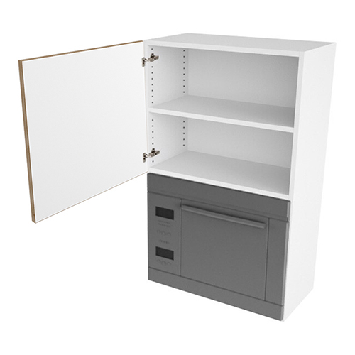 Overskab til microovn nichemål 426x576x320 Låge H:444 + Blændstk. H:896 D:320 B:600