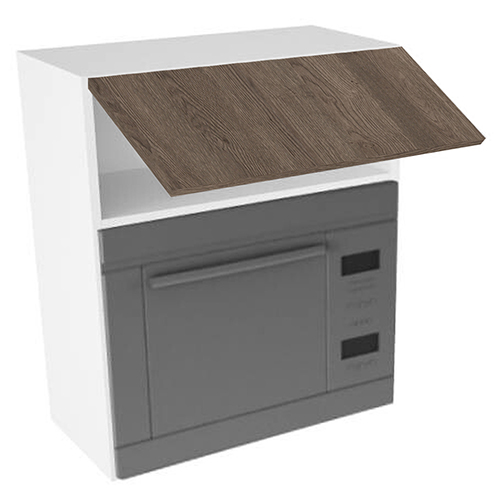 Kitchn Overskab til microovn nichemål 362x567x320 Toplåge H:316. H:704 D:320 B:600