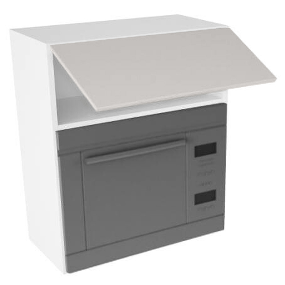 Overskab, t/microovn, 316mm toplåge, hul: 362mm. H:704 B:600 D:320