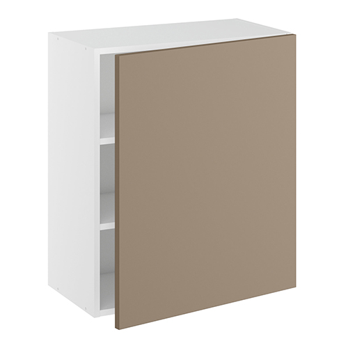 Overskab, 1 låge, 2 hylder (bund boret til 1 spot). H:704 B:300 D:320