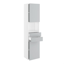 Kitchn Badhøjskab Slimline m/2 skuffer og 2 låger H:1728 D:320 B:400