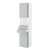 Kitchn Badhøjskab Slimline m/2 skuffer og 2 låger H:1728 D:320 B:400