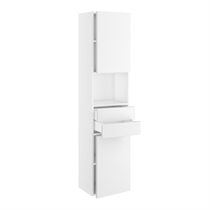 Badhøjskab Slimline m/2 skuffer og 2 låger H:1728 D:320 B:300