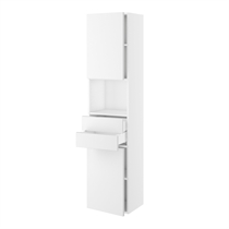 Badhøjskab Slimline m/2 skuffer og 2 låger H:1728 D:320 B:300