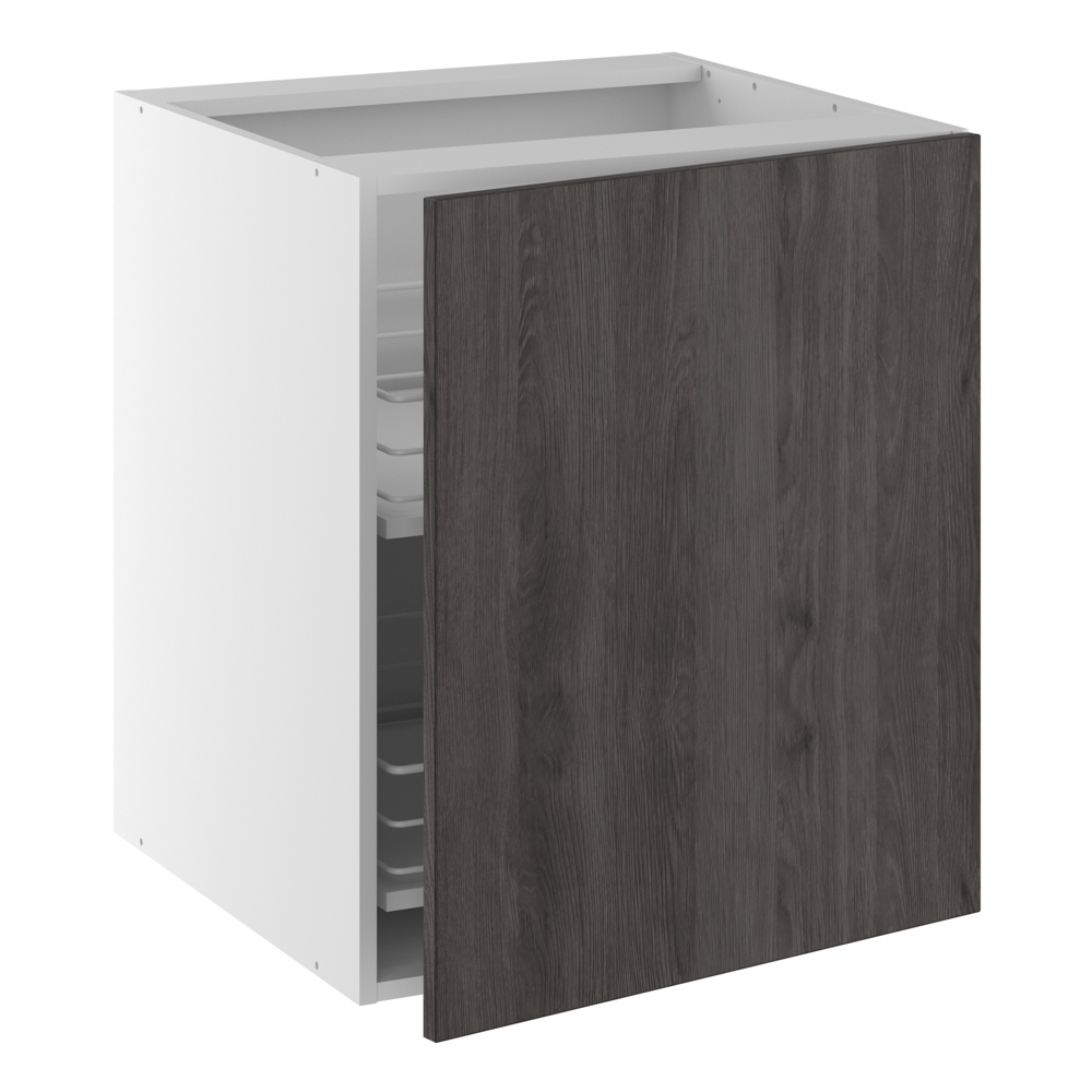 Kitchn Kolonialskab m/låge, 2 kolonialskuffer H:704 D:580 B:400