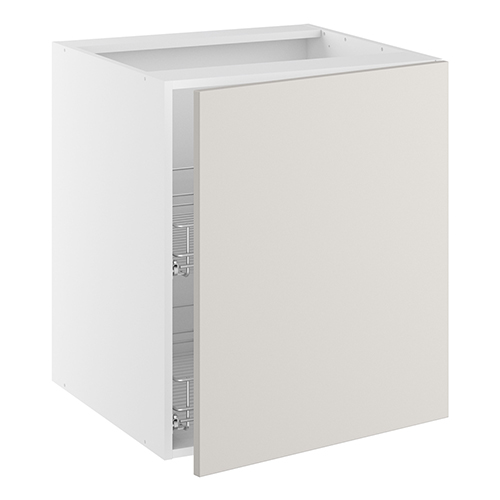 Grydeskab, 1 låge, 2 gryderiste. H:704 B:500 D:580