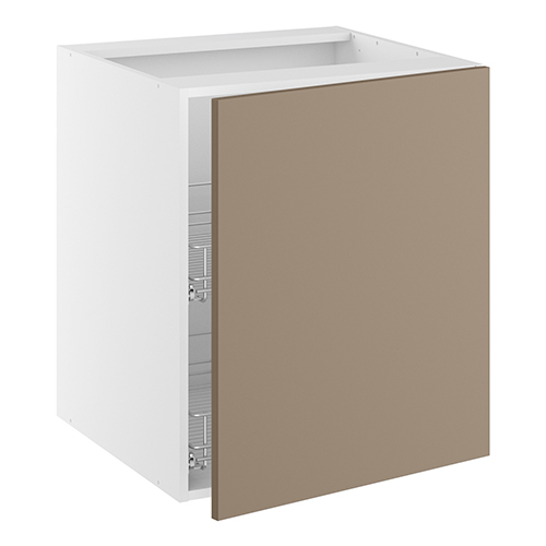 Grydeskab, 1 låge, 2 gryderiste. H:704 B:500 D:580