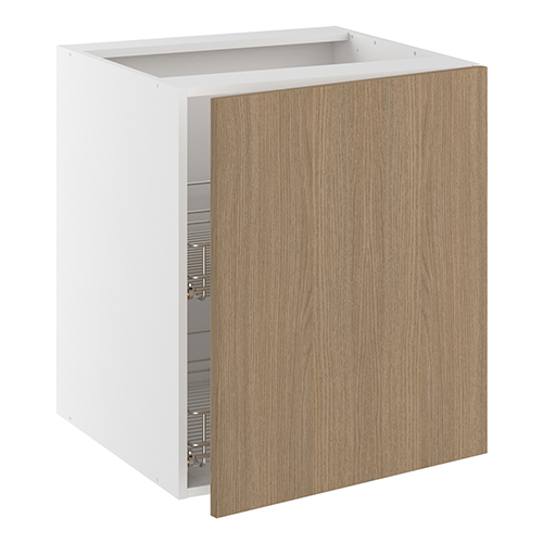 Grydeskab, 1 låge, 2 gryderiste. H:704 B:500 D:580