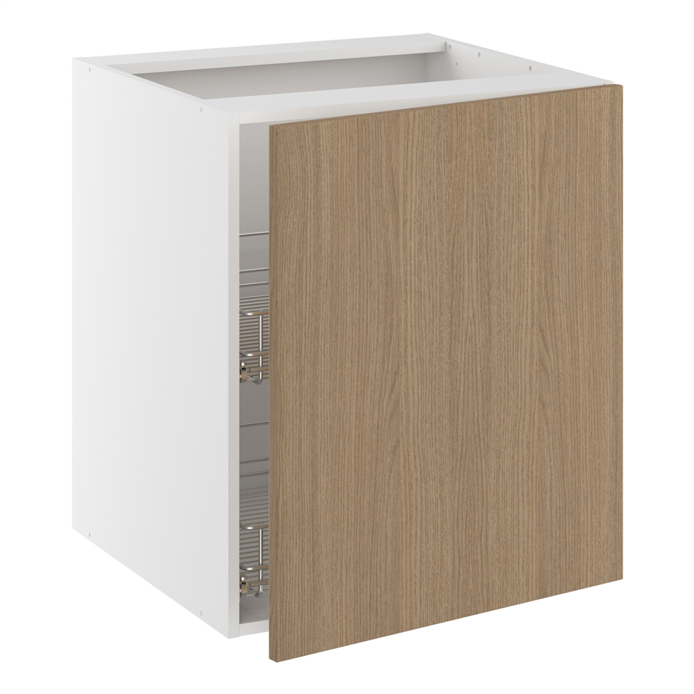 Grydeskab, 1 låge, 2 gryderiste. H:704 B:500 D:580