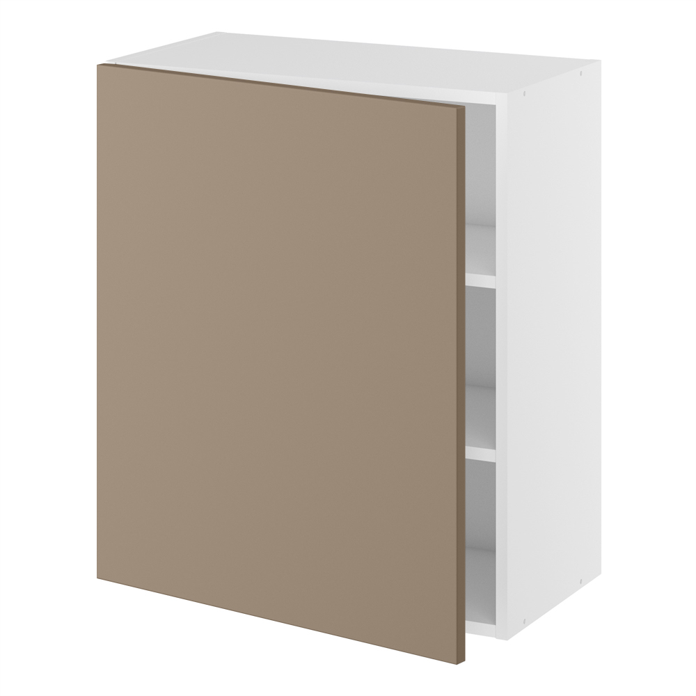 Underskab, halv dybde, 1 låge, 2 hylder. H:704 B:400 D:320