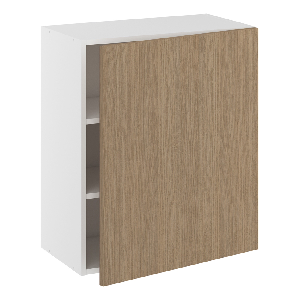 Underskab, halv dybde, 1 låge, 2 hylder. H:704 B:600 D:320