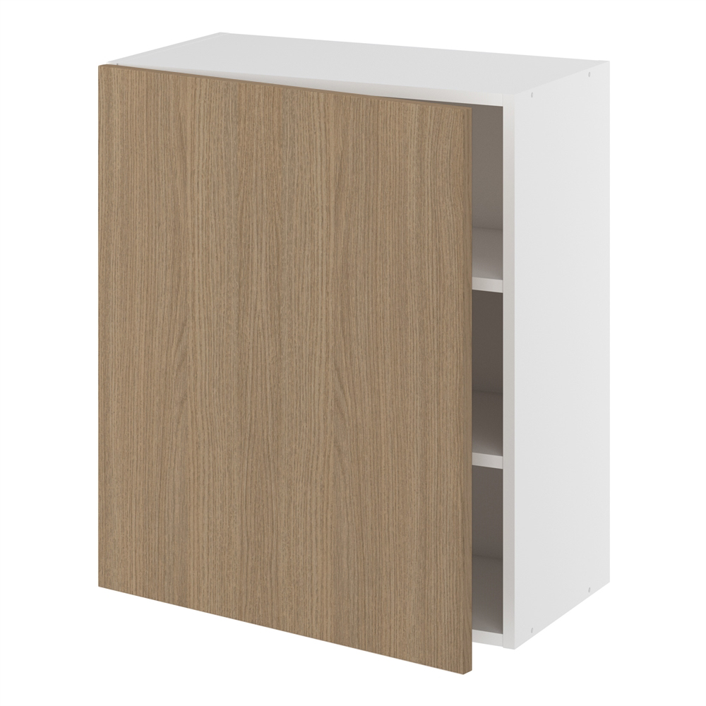 Underskab, halv dybde, 1 låge, 2 hylder. H:704 B:300 D:320