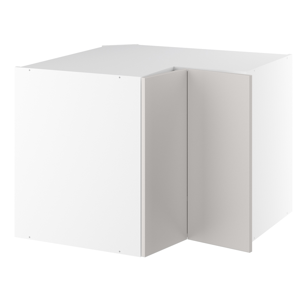 Vinkelunderskab, m/knæklåge (2 stk. B:296mm.), m/ 3/4 karrusel. H:704 B:900 D:580